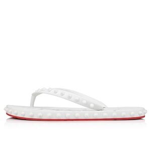 Louboutin White Slide